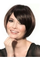 Comfortable Black Lace Front Chin Length Wigs