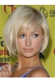 Cosy Blonde Straight Chin Length Paris Hilton Wigs