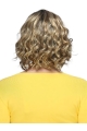 Blonde Stylish Curly Chin Length Synthetic Bob Wigs