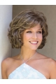 Brown Chin Length Curly Synthetic Wigs