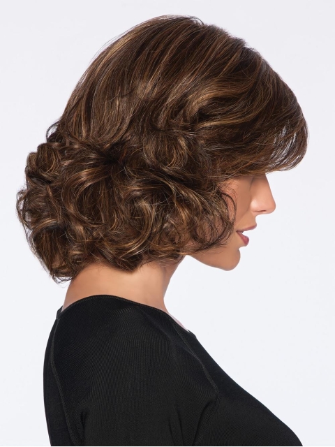 Brown Classic Women'S Curly Synthetic Wigs