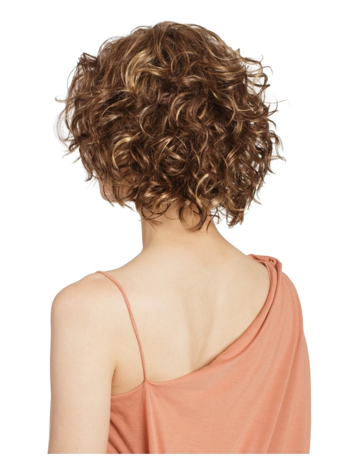 Bob Cut Curly 11" Blonde Lace Front Wigs