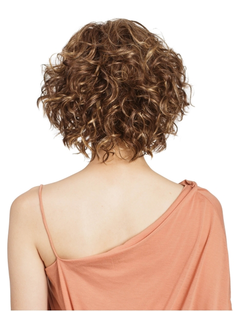 Bob Cut Curly 11" Blonde Lace Front Wigs