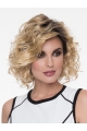 Curly Capless Blonde Classic Synthetic Wigs