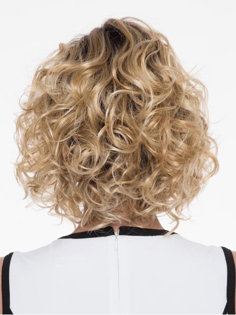 Curly Capless Blonde Classic Synthetic Wigs