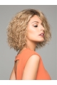 Designed Blonde 10" Curly Without Bangs Synthetic Wigs