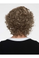 10" Curly Brown Layered Monofilament Synetic Wigs