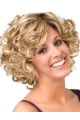 Buy Human Hair Blonde Layered Curly 10" Wigs