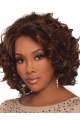 Impressive Auburn Curly Chin Length Wigs