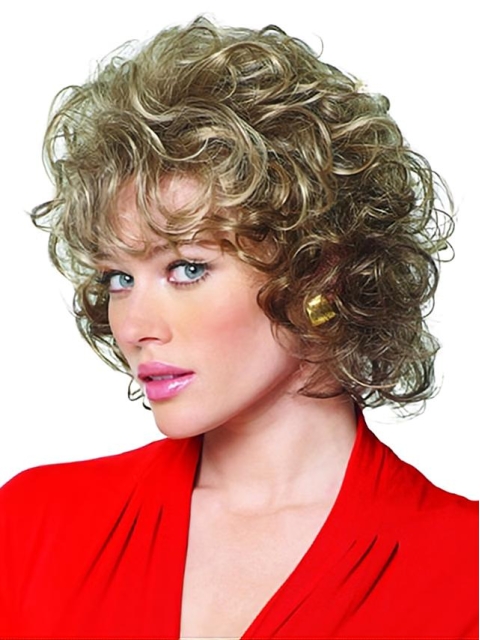 Lace Front Curly Chin Length Classic Wigs