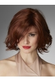 Amazing Chin Length Curly Red Layered Beautiful Wigs