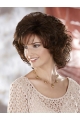 Easeful Brown Curly Chin Length Classic Wigs