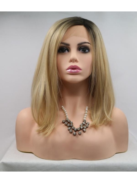 Beautiful Long Straight Sandstorm Synthetic Lace Front Wigs For Young Women