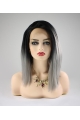 China Fashion Short Straight  Ashen Princess Synthetic Lace Front Wigs For Women