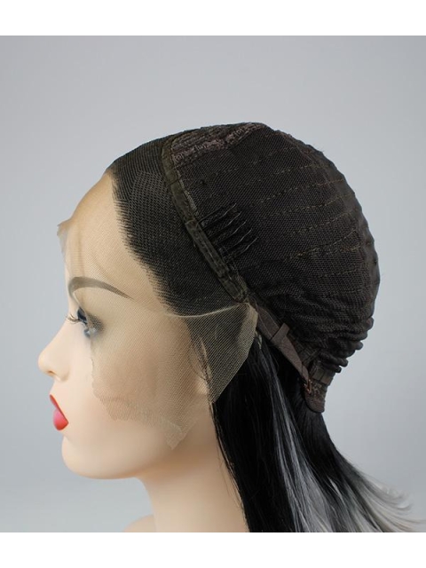 China Fashion Short Straight  Ashen Princess Synthetic Lace Front Wigs For Women