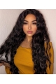 Natural Looking Long Curly  Mystical Synthetic Lace Front Wigs For African American Women