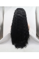 Natural Looking Long Curly  Mystical Synthetic Lace Front Wigs For African American Women