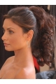 Fashionable Brown Curly Clip in Hairpieces