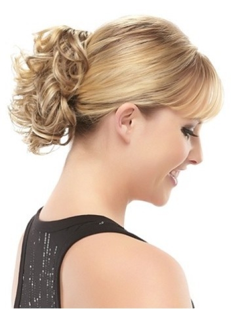 Easy Blonde Curly Short Clip in Hairpieces