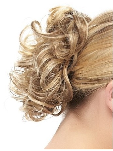 Easy Blonde Curly Short Clip in Hairpieces