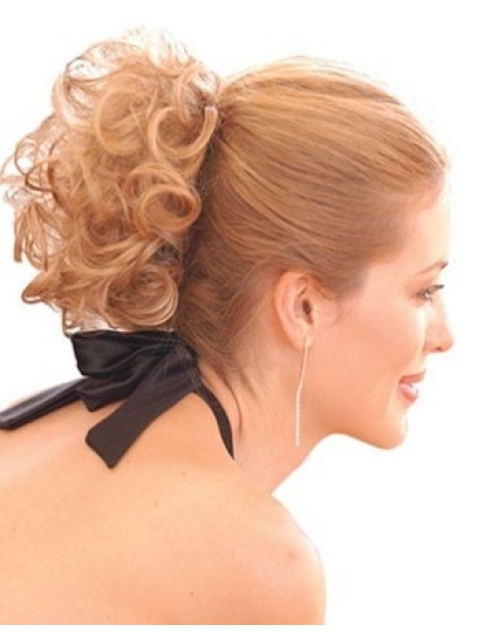 Easy Blonde Curly Short Clip in Hairpieces