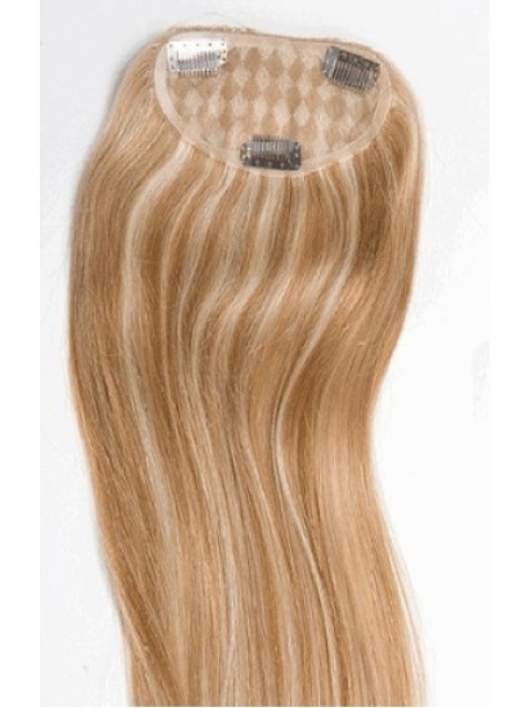 Affordable Blonde Straight Long Clip in Hairpieces