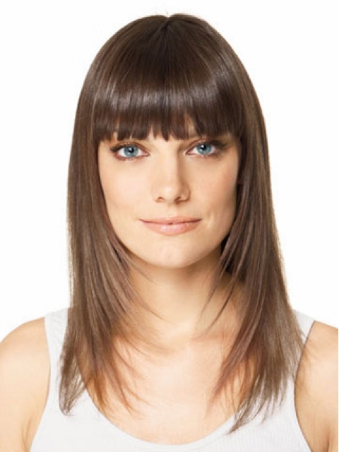 Modern Brown Straight Long Clip in Hairpieces