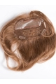 Refined Brown Straight Long Human Hair Hairpieces