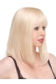 Elegant Blonde Straight Long Human Hair Hairpieces