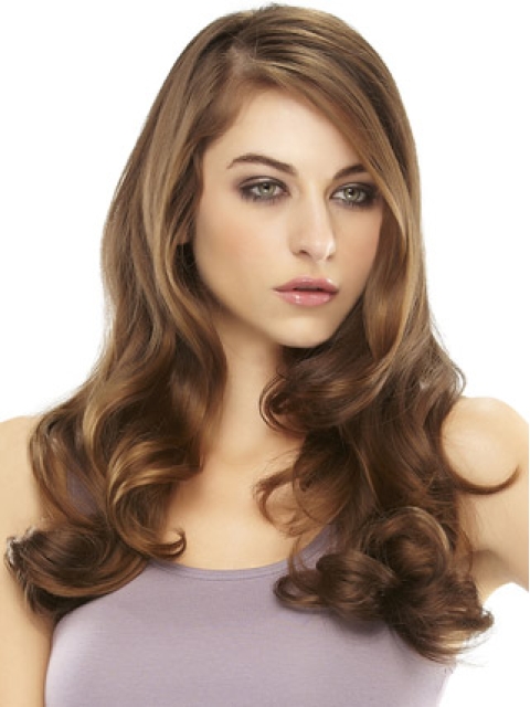 Auburn Wavy Long Hair Falls & Half