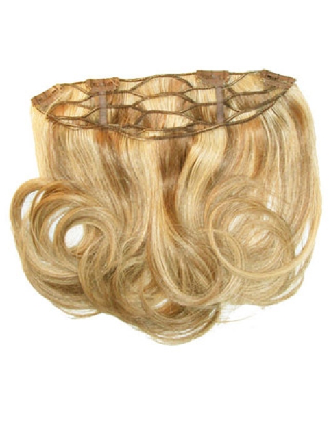 Modern Blonde Wavy Shoulder Length Hair Falls & Half Hairpieces