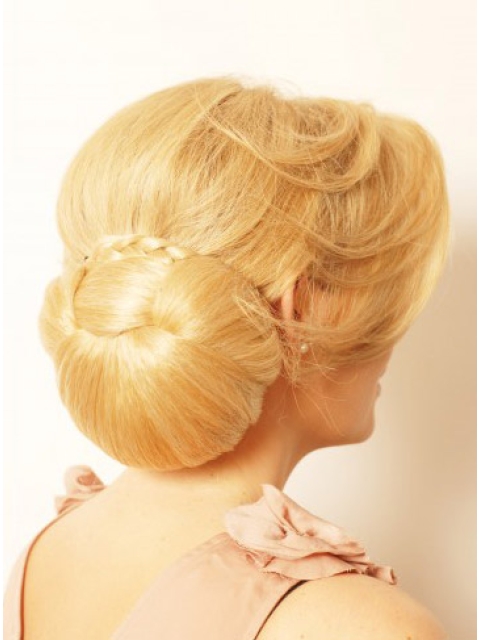 Synthetic Blonde Beautiful Wraps / Buns Hairpieces