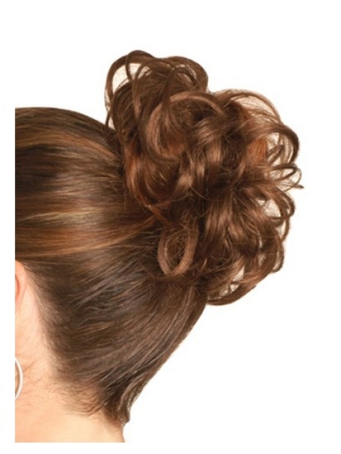 Remy Human Hair Brown Traditiona Wraps / Buns