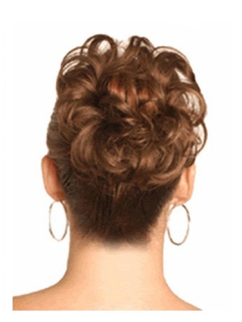 Remy Human Hair Brown Traditiona Wraps / Buns