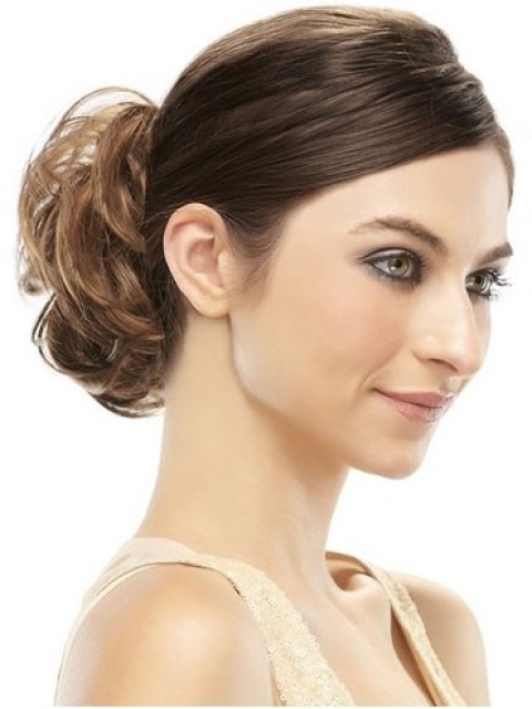 Remy Human Hair Brown Mature Wraps / Buns