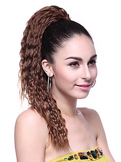 Good Brown Wavy Long Ponytails Hairpieces