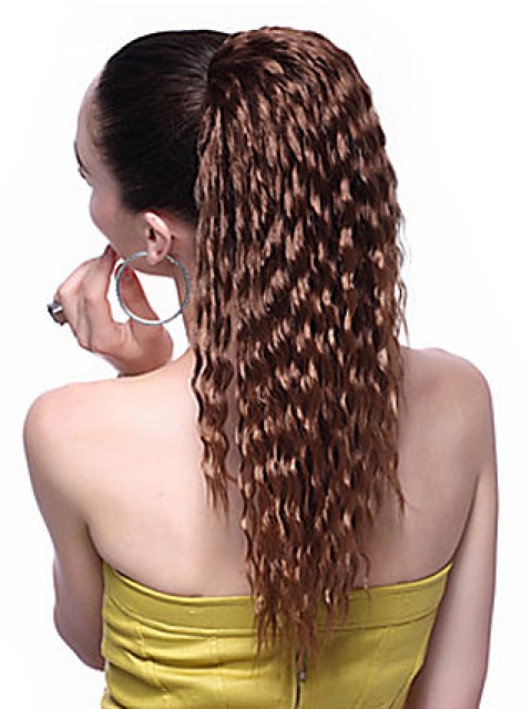 Good Brown Wavy Long Ponytails Hairpieces