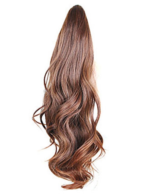 High Quality Brown Wavy Long Ponytails Hairpieces