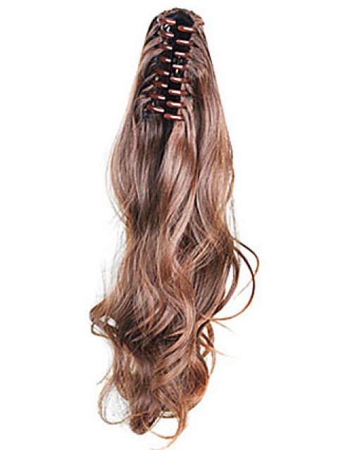 High Quality Brown Wavy Long Ponytails Hairpieces