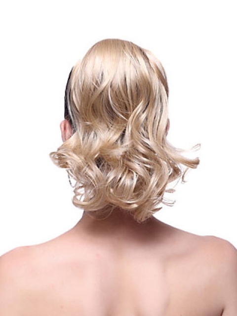 Designed Blonde Wavy Ponytails Hairpieces