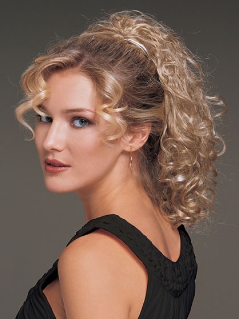 Beautiful Blonde Curly Ponytails Hairpieces