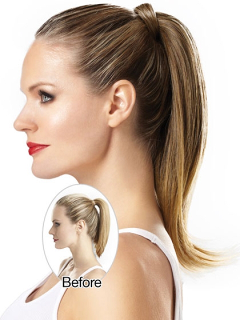 Synthetic Long Brown Fashionable Ponytails