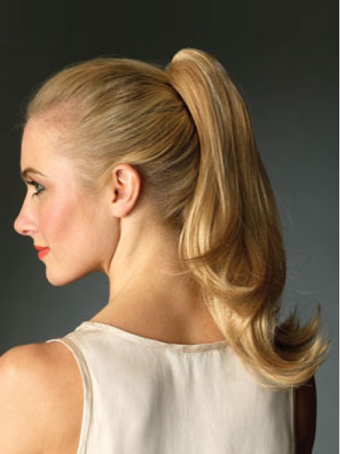 Synthetic Long Blonde Refined Ponytails