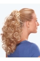 Fashionable Brown Curly Long Ponytails Hairpieces