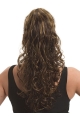 Fashion Brown Curly Long Ponytails Hairpieces