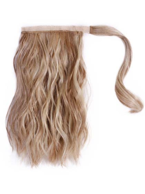 Durable Blonde Wavy Long Ponytails Hairpieces