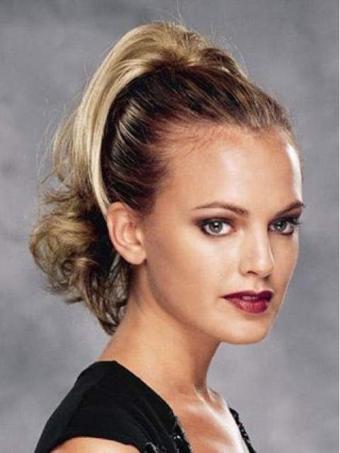 Synthetic Blonde Stylish Ponytails