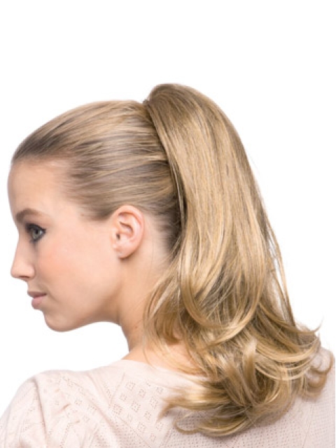 Synthetic Long Blonde Tempting Ponytails