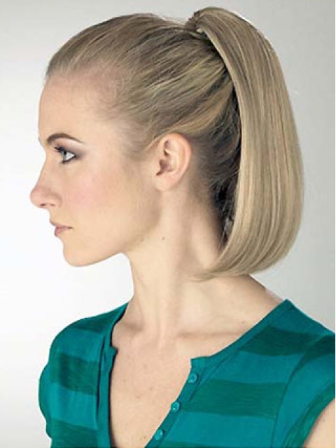 Synthetic Blonde Trendy Ponytails