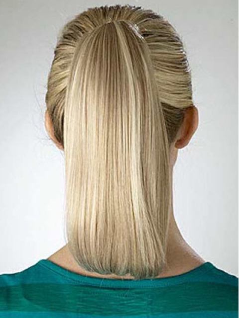 Synthetic Blonde Trendy Ponytails